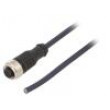Kabel: pro snímače/automatizaci M12 PIN: 4 přímý 3m zástrčka