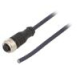 Připojovací kabel M12 PIN: 4 přímý 3m zástrčka 250VAC 4A