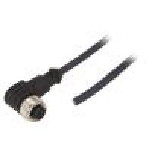 Kabel: pro snímače/automatizaci M12 PIN: 4 úhlový 3m zástrčka