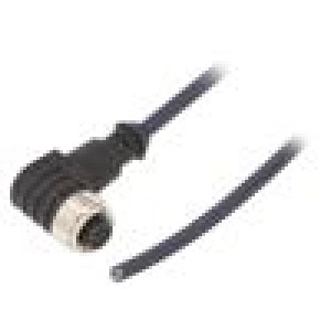 Kabel: pro snímače/automatizaci M12 PIN: 4 úhlový 5m zástrčka