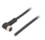 Připojovací kabel M8 PIN: 3 úhlový 5m zástrčka 60VAC 4A IP69K