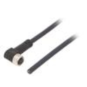 Připojovací kabel M8 PIN: 3 úhlový 5m zástrčka 60VAC 4A IP69K