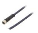 Připojovací kabel M8 PIN: 4 přímý 3m zástrčka 30VAC 4A IP69K