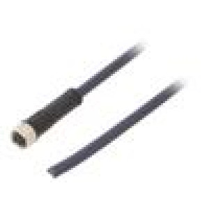 Připojovací kabel M8 PIN: 4 přímý 3m zástrčka 30VAC 4A IP69K