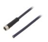 Připojovací kabel M8 PIN: 4 přímý 10m zástrčka 30VAC 4A IP69K