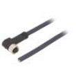 Kabel: pro snímače/automatizaci M8 PIN: 4 úhlový 3m zástrčka