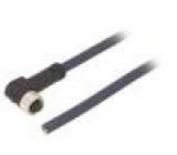 Připojovací kabel M8 PIN: 4 úhlový 3m zástrčka 30VAC 4A IP69K
