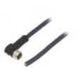 Připojovací kabel M8 PIN: 4 úhlový 5m zástrčka 30VAC 4A IP69K