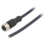 Připojovací kabel M12 PIN: 5 přímý 3m zástrčka 60VAC 4A IP69K