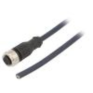 Kabel: pro snímače/automatizaci M12 PIN: 5 přímý 3m zástrčka