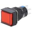 PLP16-24SQ3-DE6 Přepínač: tlačítkový pol: 2 5A/250VAC ON-ON červená IP65