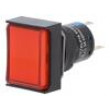 PLP16-24TA3-SA6 Přepínač: tlačítkový pol: 2 5A/250VAC ON-(ON) červená IP65
