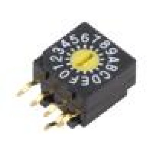 Přepínač: kódový přepínač pol: 16 0,03A/15VDC -40÷85°C 100mΩ