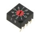 Přepínač: kódový přepínač pol: 10 0,03A/15VDC -40÷85°C 100mΩ