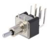 Přepínač páčkový pol: 3 DPDT ON-OFF-ON 6A/125VAC 6A/6VDC 20mΩ
