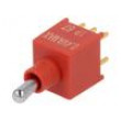 Přepínač páčkový pol: 2 DPDT ON-(ON) 0,4A/20VDC -30÷85°C 20mΩ
