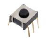 TME1 Přepínač: mikrospínač TACT pol: 2 0,05A/48VDC OFF-(ON) kulatý