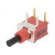 TSP1C-RA Přepínač: tlačítkový pol: 2 0,4A/20VAC 0,4A/20VDC OFF-(ON)