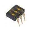 Přepínač: DIP-SWITCH OFF-ON 0,025A/24VDC pol: 2 -40÷85°C 9,8N