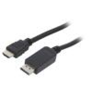Kabel DisplayPort 1.1,HDMI 2.0 3m černá 28AWG