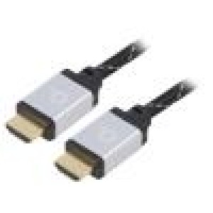 Kabel HDMI 2.0 HDMI vidlice,z obou stran 2m černá 30AWG