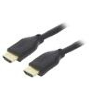 Kabel HDMI 2.1 HDMI vidlice,z obou stran 2m černá Žíla: Cu