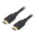 Kabel HDMI 2.1 HDMI vidlice,z obou stran 3m černá Žíla: Cu