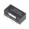 EC3SA-05S12N Měnič: DC/DC 3W Uvst: 4,5÷9V Uvýst: 12VDC Ivýst: 0÷250mA SIP8