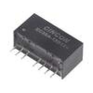 EC3SA-12D12N Měnič: DC/DC 3W Uvst: 9÷18V Uvýst: 12VDC Uvýst2: -12VDC SIP8