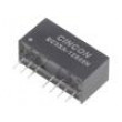 EC3SA-12S05N Měnič: DC/DC 3W Uvst: 9÷18V Uvýst: 5VDC Ivýst: 0÷600mA SIP8 4,8g