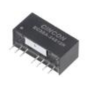 EC3SA-24S12N Měnič: DC/DC 3W Uvst: 18÷36V Uvýst: 12VDC Ivýst: 0÷250mA SIP8