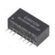 EC3SAW-48S12P Měnič: DC/DC 3W Uvst: 18÷75V Uvýst: 12VDC Ivýst: 0÷250mA SIP8