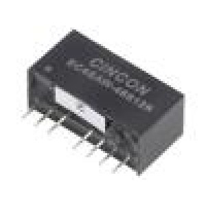 EC4SAW-48S12N Měnič: DC/DC 5/6W Uvst: 18÷75V Uvýst: 12VDC Ivýst: 0÷500mA SIP8
