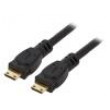 Kabel HDMI 2.0 HDMI mini vidlice,z obou stran 1,8m černá