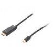 Kabel DisplayPort 1.2 HDMI vidlice,mini DisplayPort vidlice