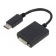 Adaptér DisplayPort 1.2 0,1m Barva: černá Řada výr: Cablexpert