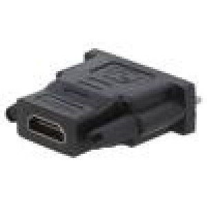 Adaptér DVI-D (18+1) vidlice,HDMI zásuvka Barva: černá