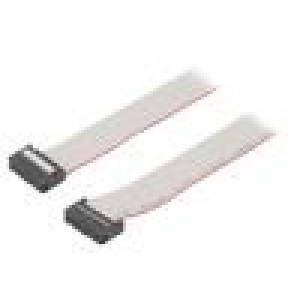Plochý kabel s konektory IDC 16x28AWG T.pásu: 1,27mm 0,6m