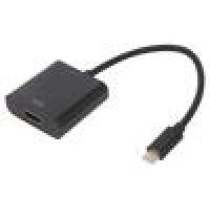 Adaptér USB 3.1 HDMI zásuvka,USB C vidlice 0,15m Barva: černá