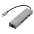 Adaptér USB na Fast Ethernet s hubem USB USB 3.0,USB 3.1