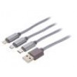Kabel USB 2.0 1m stříbrná Řada výr: Cablexpert