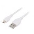 Kabel USB 2.0 USB A vidlice,USB B micro vidlice zlacený 3m