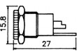 Zásuvka napájecí DC vidlice 5,5/2,1mm 5,5mm 2,1mm do panelu
