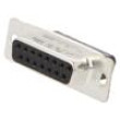 D-Sub PIN: 15 zásuvka zásuvka na PCB přímý pájení 5A