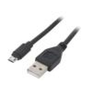 Kabel USB 2.0 USB A vidlice,USB B micro zástrčka dvoustranná