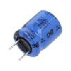 Kondenzátor: elektrolytický THT 100uF 50VDC Ø10x12mm ±20%