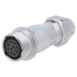 WF16 zástrčka zásuvka PIN: 10 IP67 5÷6,5mm 5A pájení na kabel