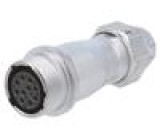 WF16 zástrčka zásuvka PIN: 10 IP67 5÷6,5mm 5A pájení na kabel