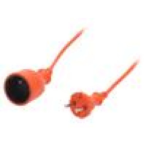 Prodlužovací síťový kabel Zásuvky: 1 PVC oranžová 2x1mm2 40m