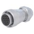 WF28 zástrčka zásuvka PIN: 16 IP67 10,5÷12,5mm 10A pájení